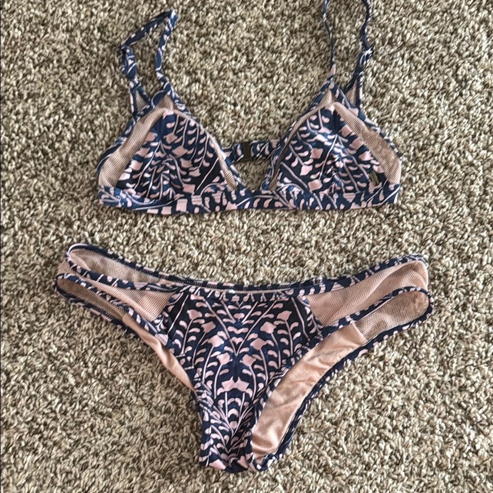 Rip curl Leaf Print Bikini Set xs/s EUC